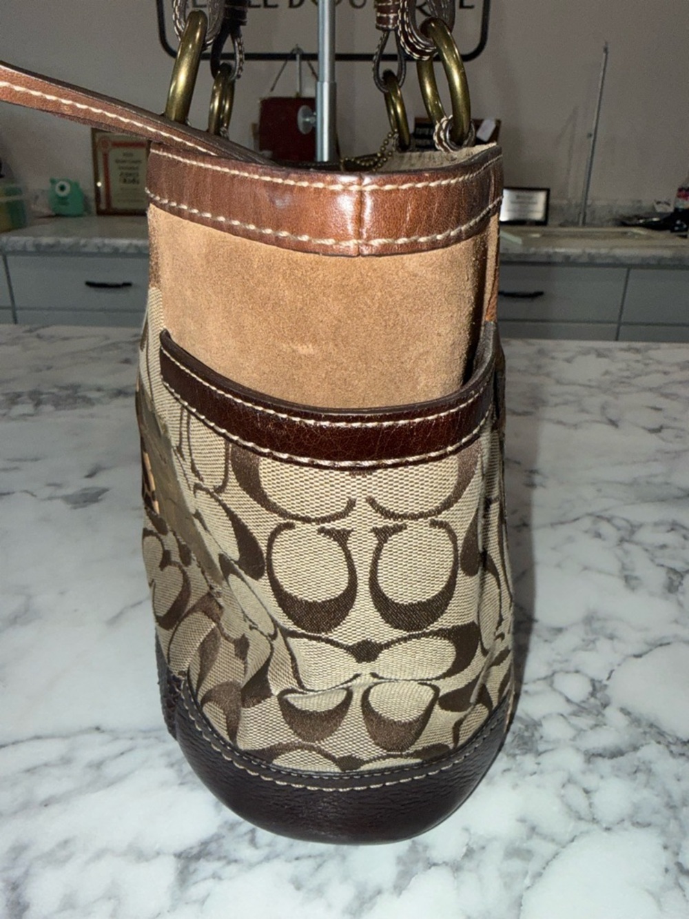 Coach Signature Patchwork Limited Edition Purse Bag  Leopard VTG Y2K - Picture 8 of 10